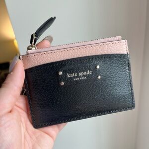 Kate Spade Leather Zip Card Wallet NWT